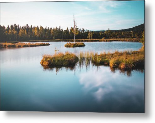 Chalupska Slat Metal Print featuring the photograph Chalupska slat, Sumava by Vaclav Sonnek