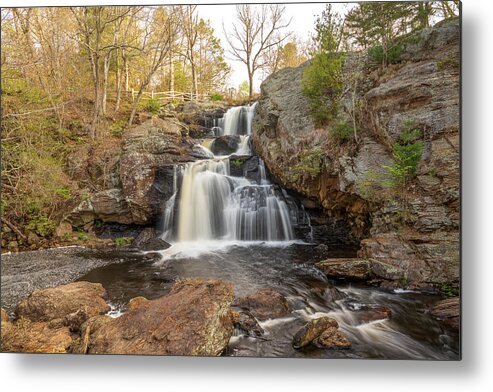 Spring Metal Print featuring the photograph Chapman Falls in mid spring with early light by Kyle Lee