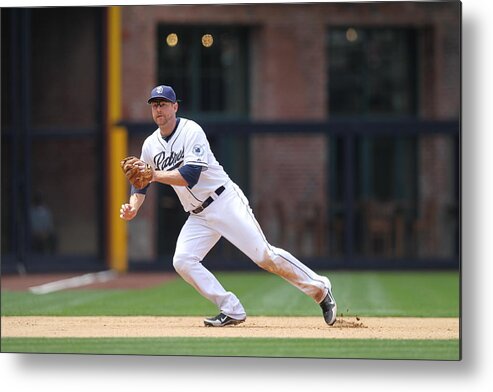 Ball Metal Print featuring the photograph Chase Headley by Rob Leiter