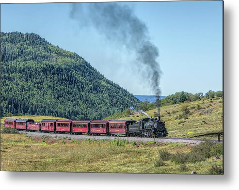 Chama Metal Print featuring the photograph Chasing the Cumbres and Toltec by Debra Martz