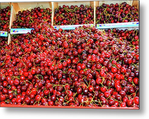 Cherry Metal Print featuring the photograph Cherries by the Bucketful-Digital Art by Steve Templeton