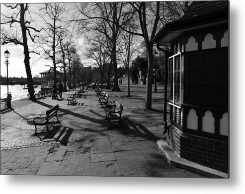 Cheshire Metal Print featuring the photograph CHESTER. The Groves. Benches. by Lachlan Main