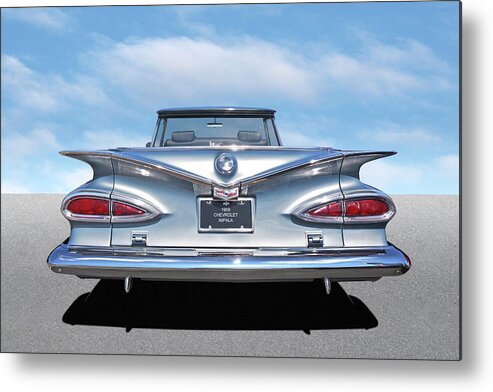 Chevrolet Impala Metal Print featuring the photograph Chevrolet Impala 1959 Shining in the Light by Gill Billington