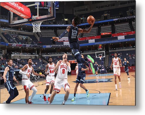 Nba Pro Basketball Metal Print featuring the photograph Chicago Bulls v Memphis Grizzlies by Joe Murphy
