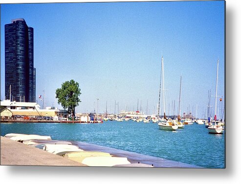  Metal Print featuring the photograph Chicago Marina by Gordon James