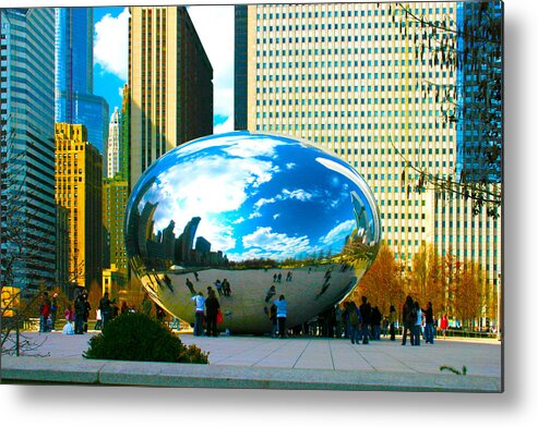 Chicago Skyline Metal Print featuring the photograph Chicago Skyline Bean by Patrick Malon