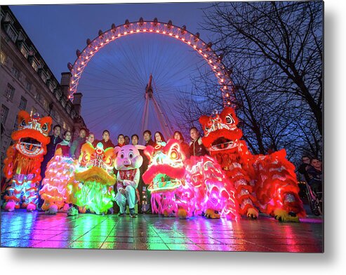 Chinese Metal Print featuring the photograph Chinese New Year 2019 by Andrew Lalchan