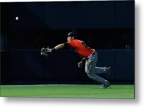 Atlanta Metal Print featuring the photograph Christian Yelich and Jordan Schafer by Kevin C. Cox