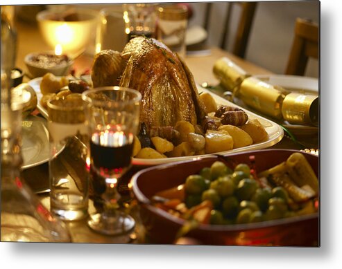 Alcohol Metal Print featuring the photograph Christmas Food by 10'000 Hours