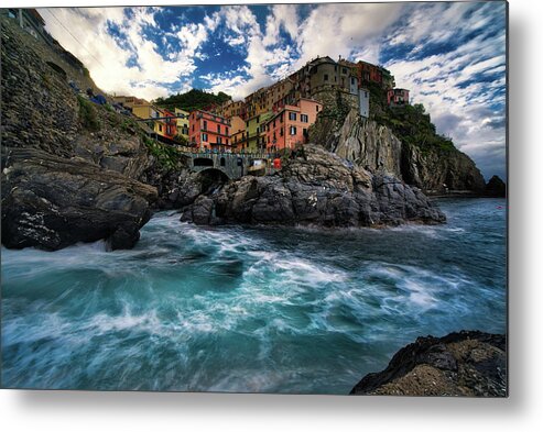 Cinque Terre Metal Print featuring the photograph Cinque Terre, Italy by Serge Ramelli