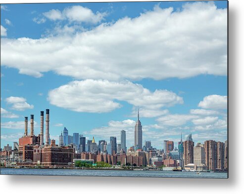  East River Metal Print featuring the photograph City Beneath the Clouds by Cate Franklyn