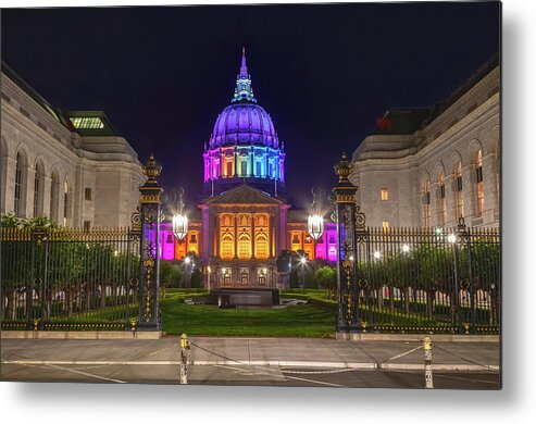 Government Building Metal Print featuring the photograph City Hall Colors by Jonathan Nguyen