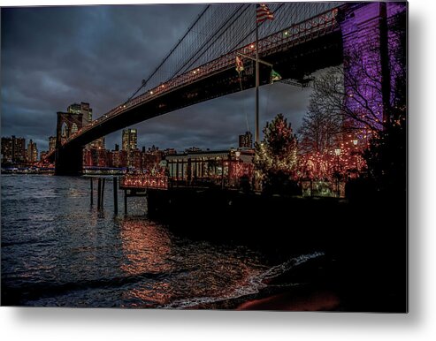 New York City Metal Print featuring the photograph City Lights by Regina Muscarella