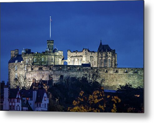 City Of Edinburgh Scotland - Castle Of Edinburgh Metal Print featuring the digital art City of Edinburgh Scotland - Castle of Edinburgh by SnapHappy Photos