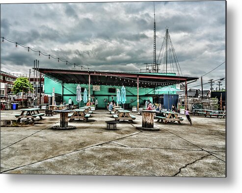 City Picnic Metal Print featuring the photograph City Picnic by Sharon Popek