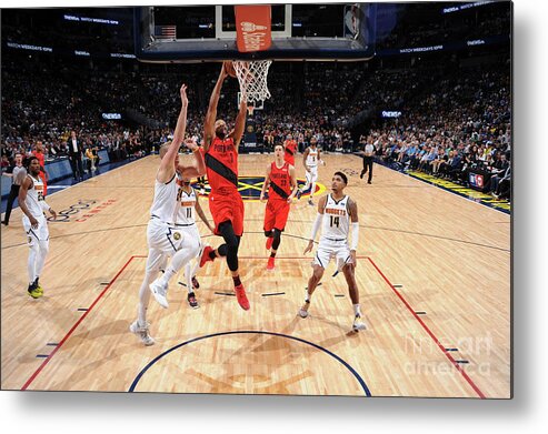 Playoffs Metal Print featuring the photograph C.j. Mccollum by Bart Young