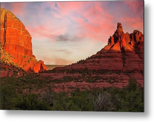  Metal Print featuring the photograph Climbing Bell Rock by Al Judge