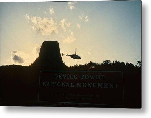 Devils Tower Metal Print featuring the photograph Close Encounters at Devils Tower by Gordon James