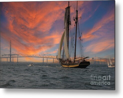 Charleston Metal Print featuring the photograph Coast Water of Charleston - June 20 2004 by Dale Powell
