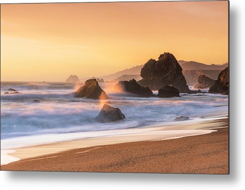 Beach Metal Print featuring the photograph Sunset Symphony by Shelby Erickson