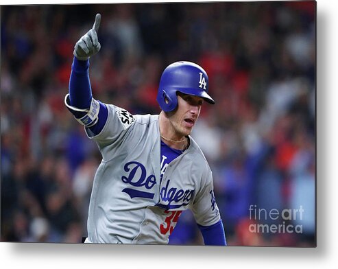 Ninth Inning Metal Print featuring the photograph Cody Bellinger by Tom Pennington