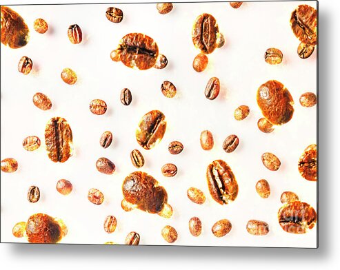Hot Metal Print featuring the digital art Coffee HOT by Jorgo Photography