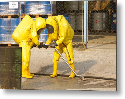 Outdoors Metal Print featuring the photograph Collecting dangerous goods by firemanYU