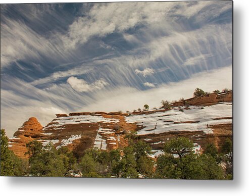 Colorado Metal Print featuring the photograph Colorado National Monument Sky by Brian Howerton