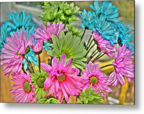 Flowers Metal Print featuring the photograph Colorful Bouquet by John Handfield