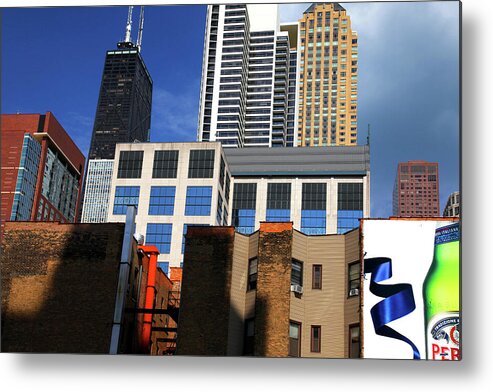 Architecture Metal Print featuring the photograph Colorful Chicago Architecture Blocks by Patrick Malon