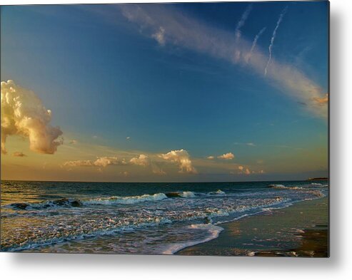 Colorful Metal Print featuring the photograph Colorful Sunrise Along The Atlantic Ocean by Dennis Schmidt