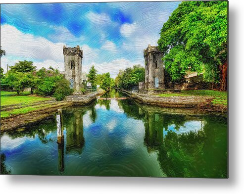 Miami Metal Print featuring the digital art Coral Gables Canals by SnapHappy Photos