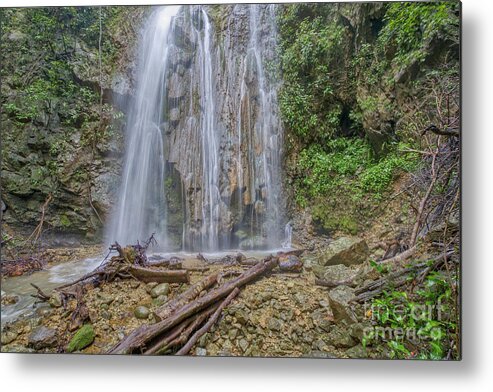 Costa Rica Metal Print featuring the photograph Costa Rica Waterfall by Brian Kamprath