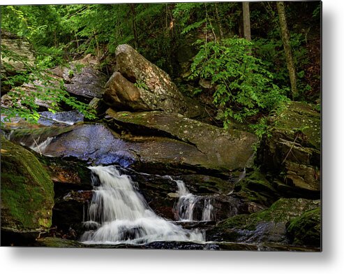 Crab Orchard Falls Metal Print featuring the photograph Crab Orchard Falls 2 by Cindy Robinson