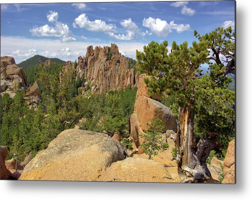 Colorado Metal Print featuring the photograph Crags by Bob Falcone