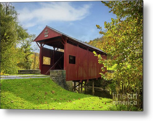 Washington County Metal Print featuring the photograph Crawford Bridge, Washington County, PA by Sturgeon Photography