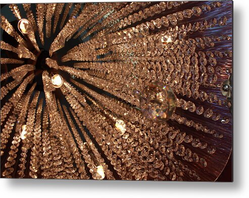 Abstract Metal Print featuring the photograph Crystals by Jindra Noewi