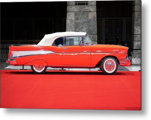 1957 Metal Print featuring the photograph 1957 Chevrolet Bel Air by Don Mennig