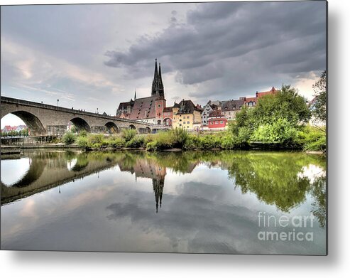 Danubio Metal Print featuring the photograph Regensburg - Ratisbona - Germany by Paolo Signorini