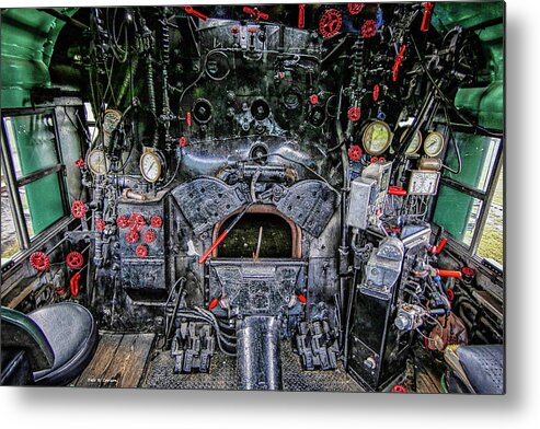 Steam Engine Metal Print featuring the photograph Dashboard of Steam by Dale R Carlson