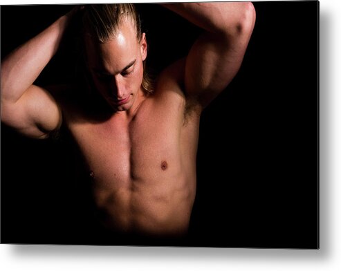 Dave Metal Print featuring the photograph Dave Bodybuilder by Jim Whitley