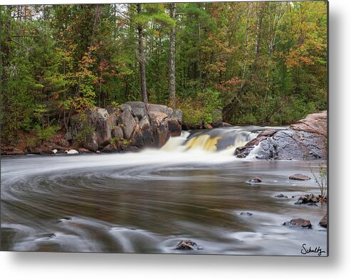 Crivitz Metal Print featuring the photograph Dave's Falls by Paul Schultz