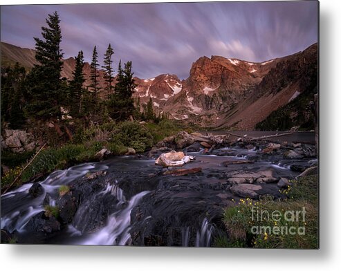 Indian Peaks Wilderness Metal Print featuring the photograph Dawn at Lake Isabel by Keith Kapple