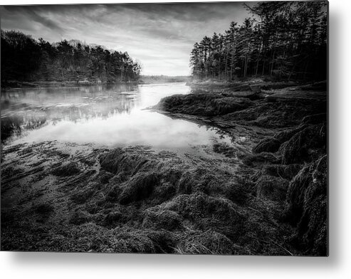 Ovens Mouth Metal Print featuring the photograph Dawn at Ovens Mouth Black and White by Rick Berk