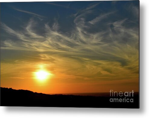 Clouds Metal Print featuring the photograph Dawning of Twilight Arrives by Leonida Arte