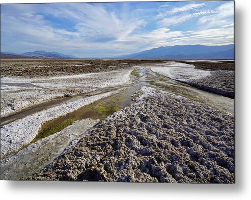 Salt Metal Print featuring the photograph Death Valley Silence by Brett Harvey