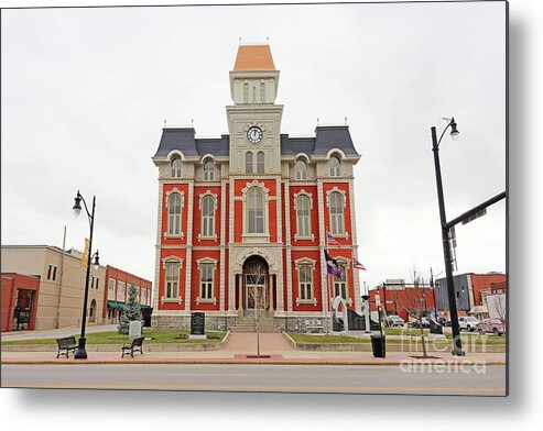 Defiance Metal Print featuring the photograph Defiance County Courthouse Defiance Ohio 3564 by Jack Schultz