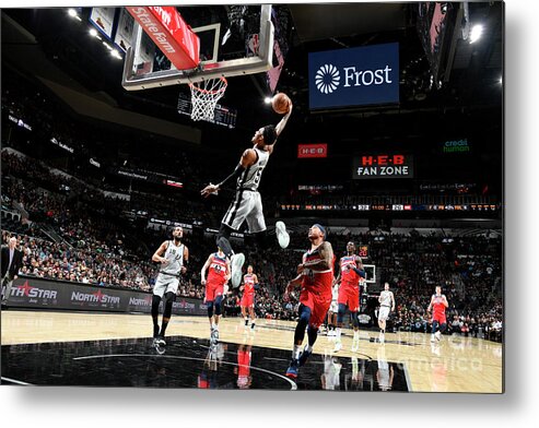 Dejounte Murray Metal Print featuring the photograph Dejounte Murray by Logan Riely