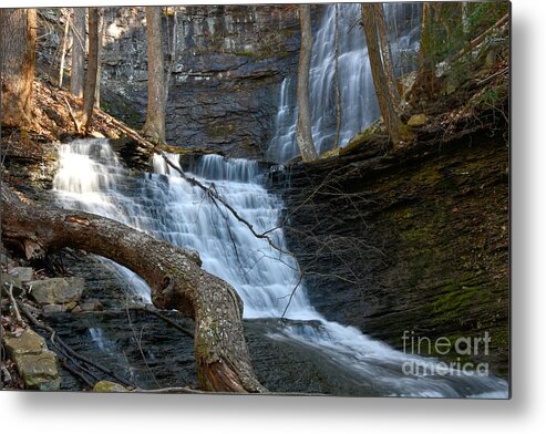 Tennessee Metal Print featuring the photograph Denny Cove Falls 8 by Phil Perkins