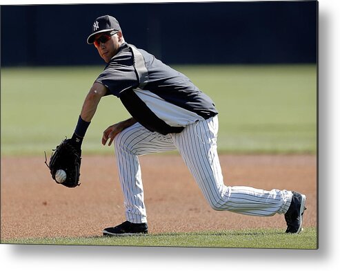 People Metal Print featuring the photograph Derek Jeter by Stacy Revere